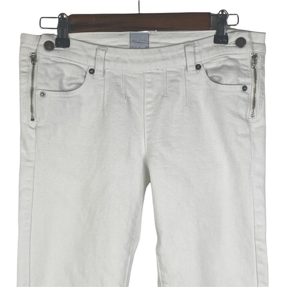 Sass & Bide Denim "The New Grace" White Side Zipper Skinny Jeans Women's 28 - Picture 4 of 10
